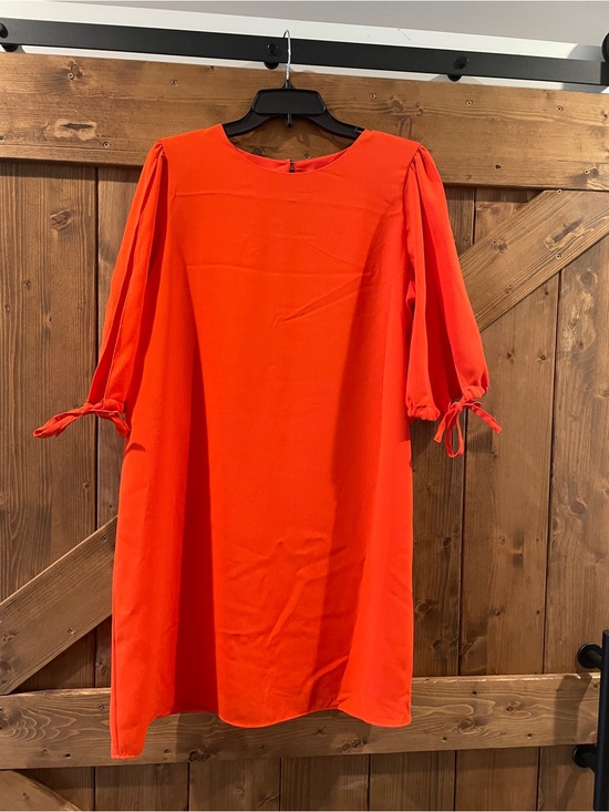 Mossimo Supply Co. Dresses & Skirts - Mossimo Bright Orange Tie-Sleeve Women's Dress